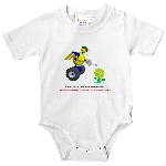 Robot on baby clothes