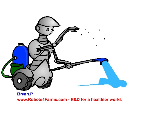 farm robot watering plants